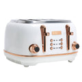 Haden - Heritage 4 Slice Toaster - Ivory/Copper