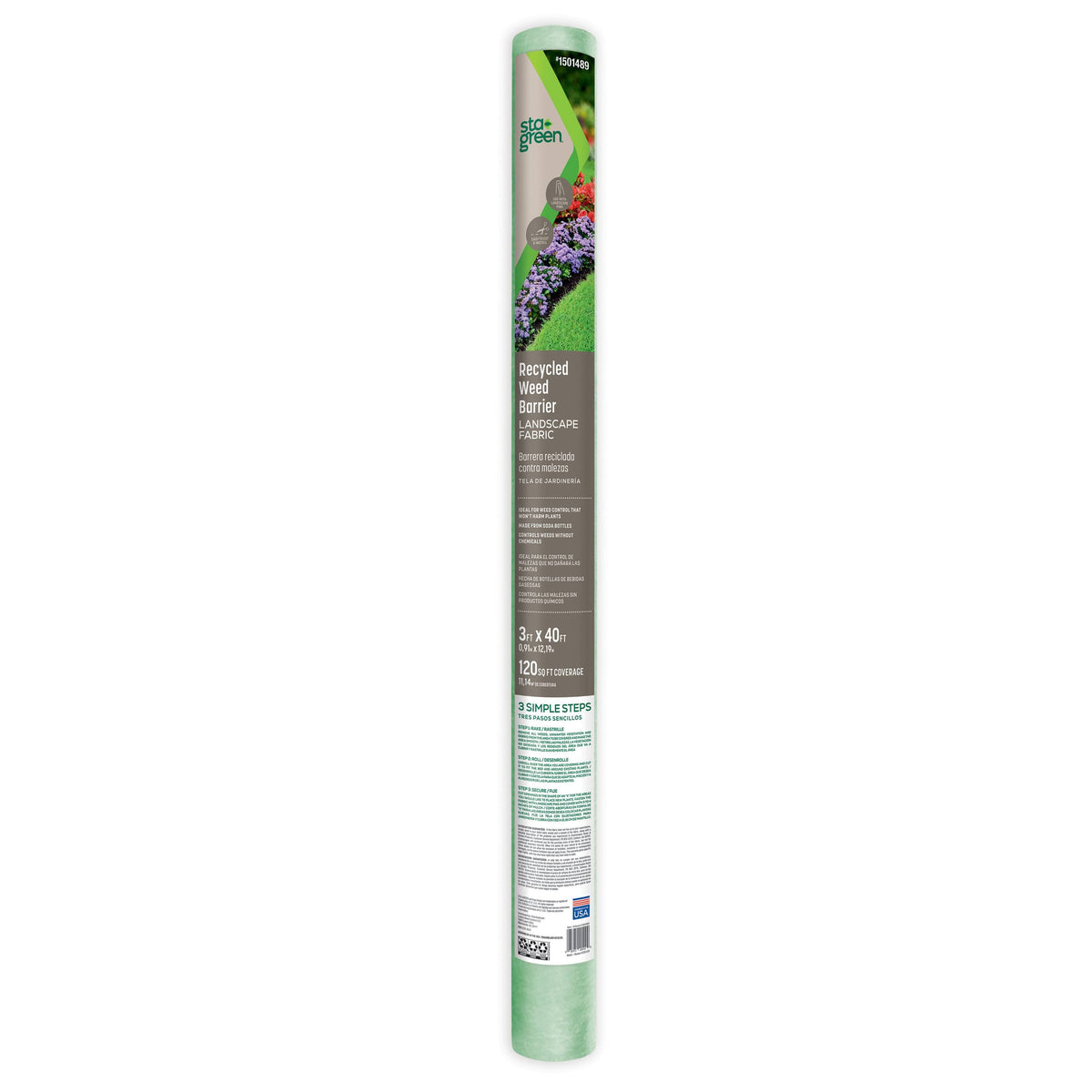 Sta-Green 40-ft x 3-ft Premium Gardening Landscape Fabric | 205109