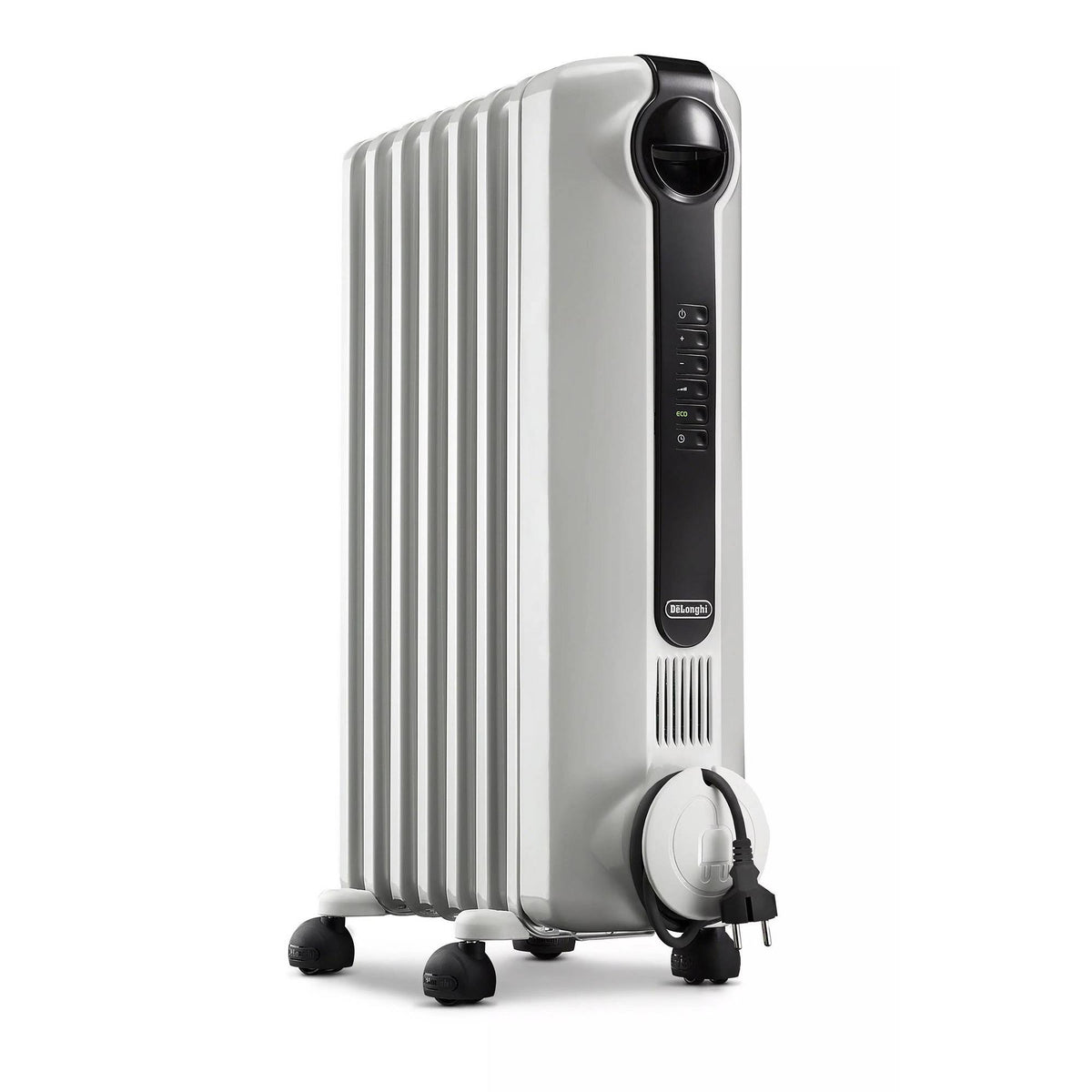DeLonghi Radia S Eco Electric Oil Radiator Heater - Silver