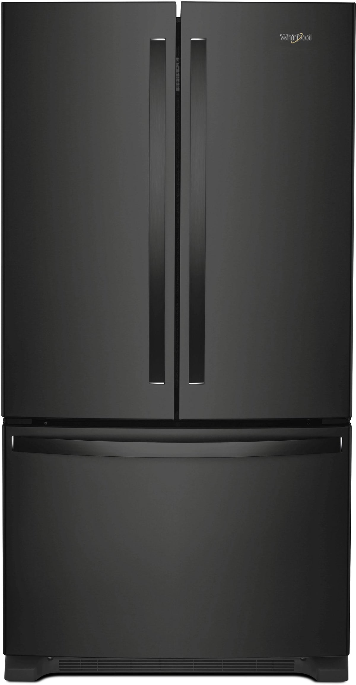 Whirlpool WRF535SWHB 36-Inch Wide French Door Refrigerator with Water Dispenser - 25 Cu. ft. Black
