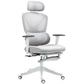 HOMCOM Bürostuhl Bürostuhl, Höhenverstellung, neigbare Rückenlehne, drehbares Kopfstützen, 71x70x119cm, Schwarz