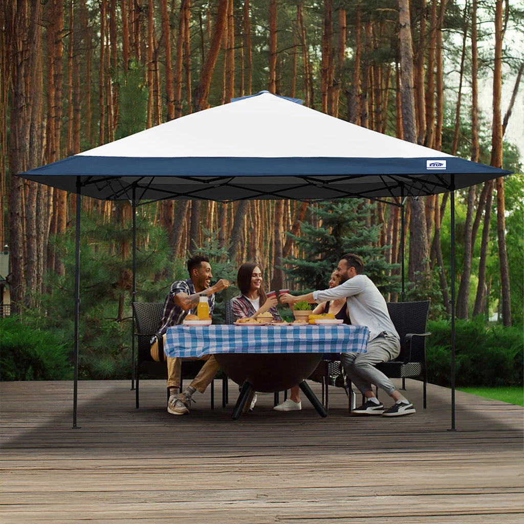 E - Z UP 13x13 ONE - UP Instant Canopy Tent ?pop up Outdoor Shade Tent with Vented Top, Adjustable Height & Roller Bag