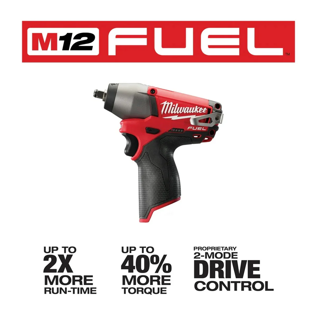 Milwaukee 2454 - 20 M12 FUEL 3/8" Impact Wrench - Tool Only